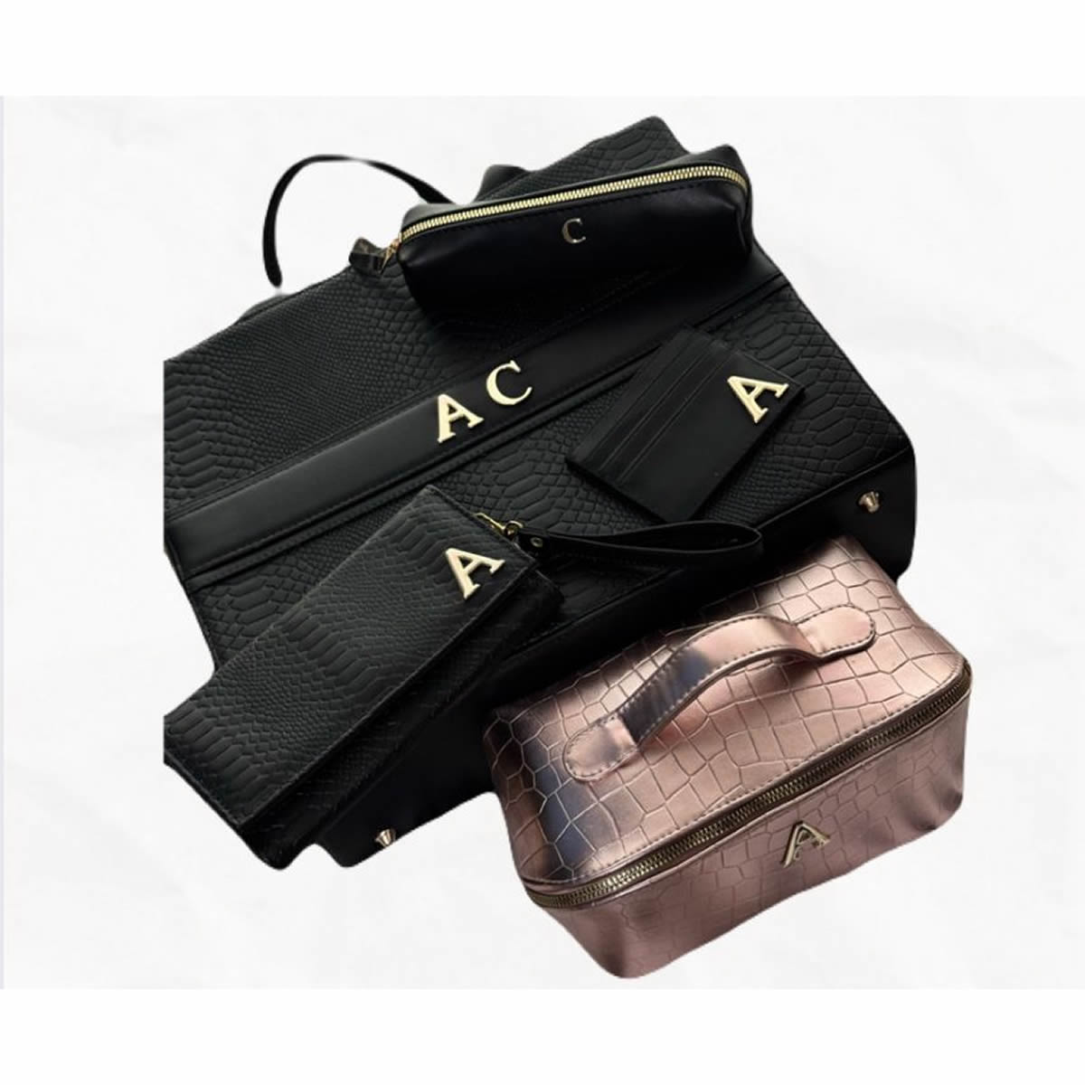 Combo Cleho Mujer – Tote, Neceser, Cartera, Lapicera y Tarjetero