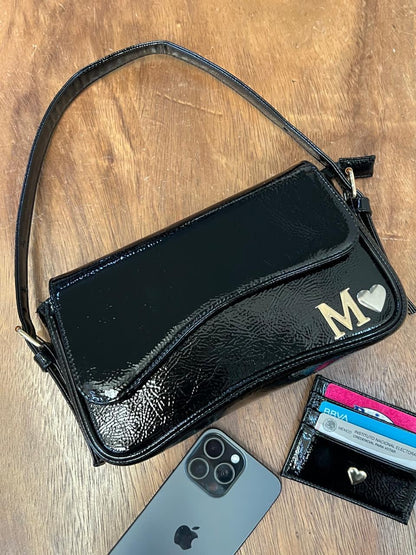 Agani Bag | Bolso de Charol con Imán y Correa Ajustable
