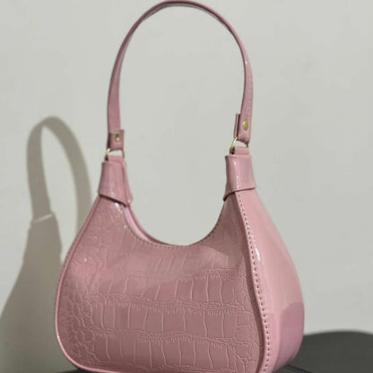 Charol Bag Clásica – Bolsa Juvenil de Charol con Cierre y Correa Ajustable