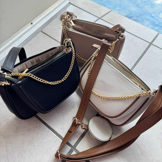 Multipochette 3 en 1 | Bolso con Monedero y Correa Ajustable