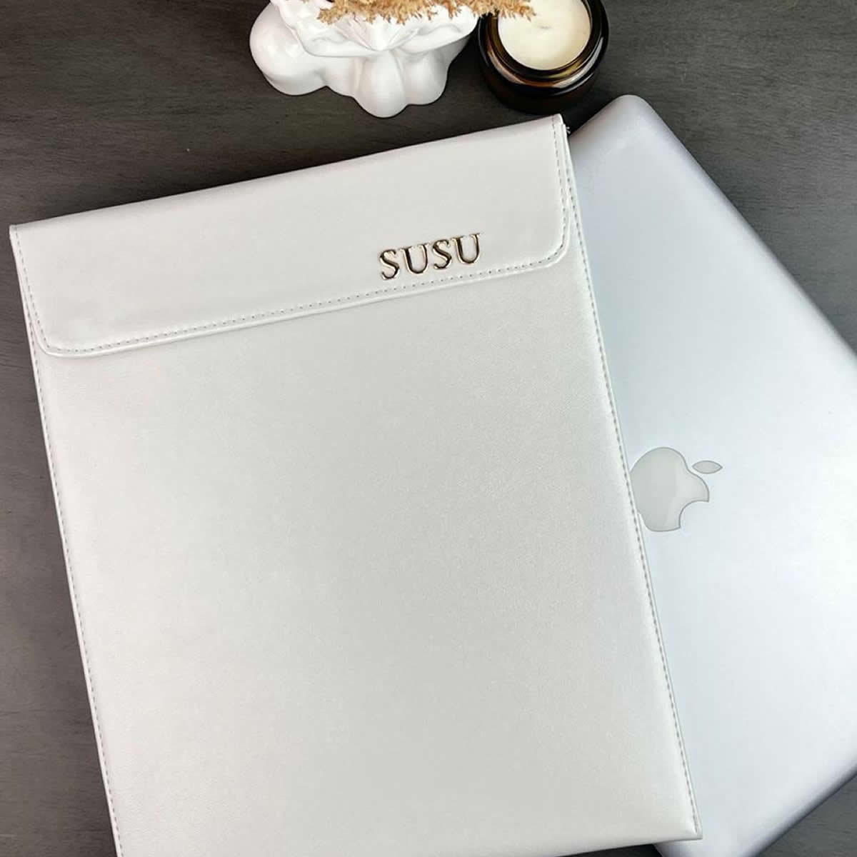 Porta iPad o Documentos | Material Sintético con Interior de Terciopelo