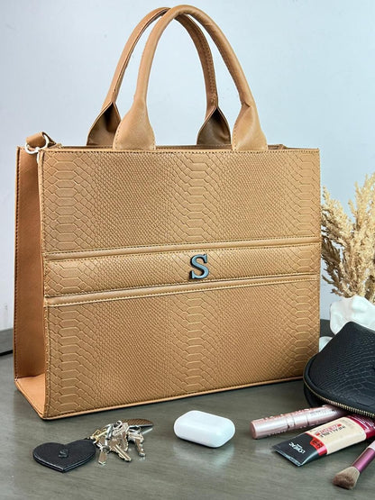 Tote Clásica Grande| Bolso Elegante con Imán y Correa Ajustable