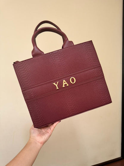 Tote Clásica Grande| Bolso Elegante con Imán y Correa Ajustable